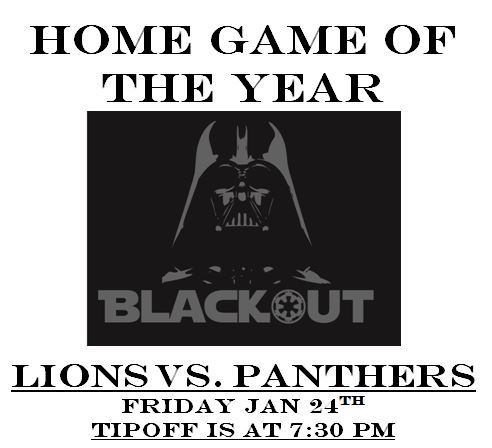 LTHS Blackout Basketball Game