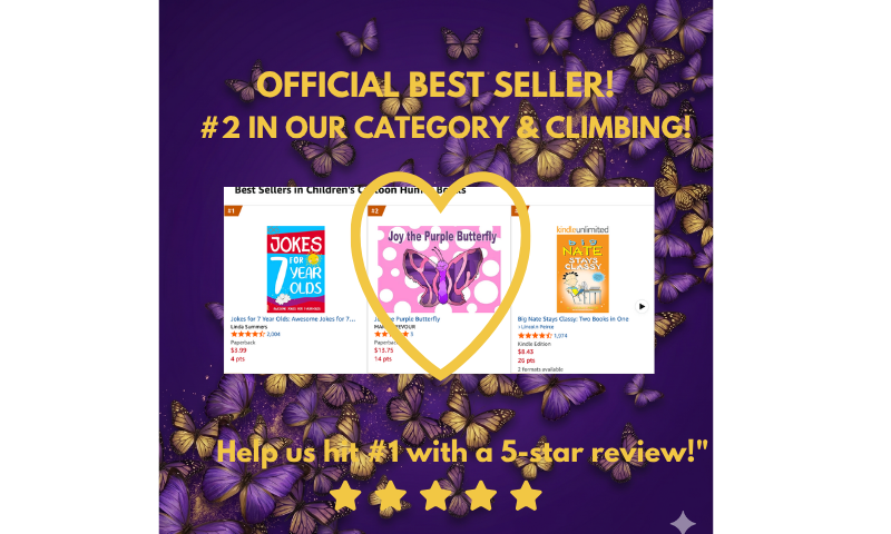 Joy Takes Flight: The “Butterfly Blitz” Hits #2 in our category!